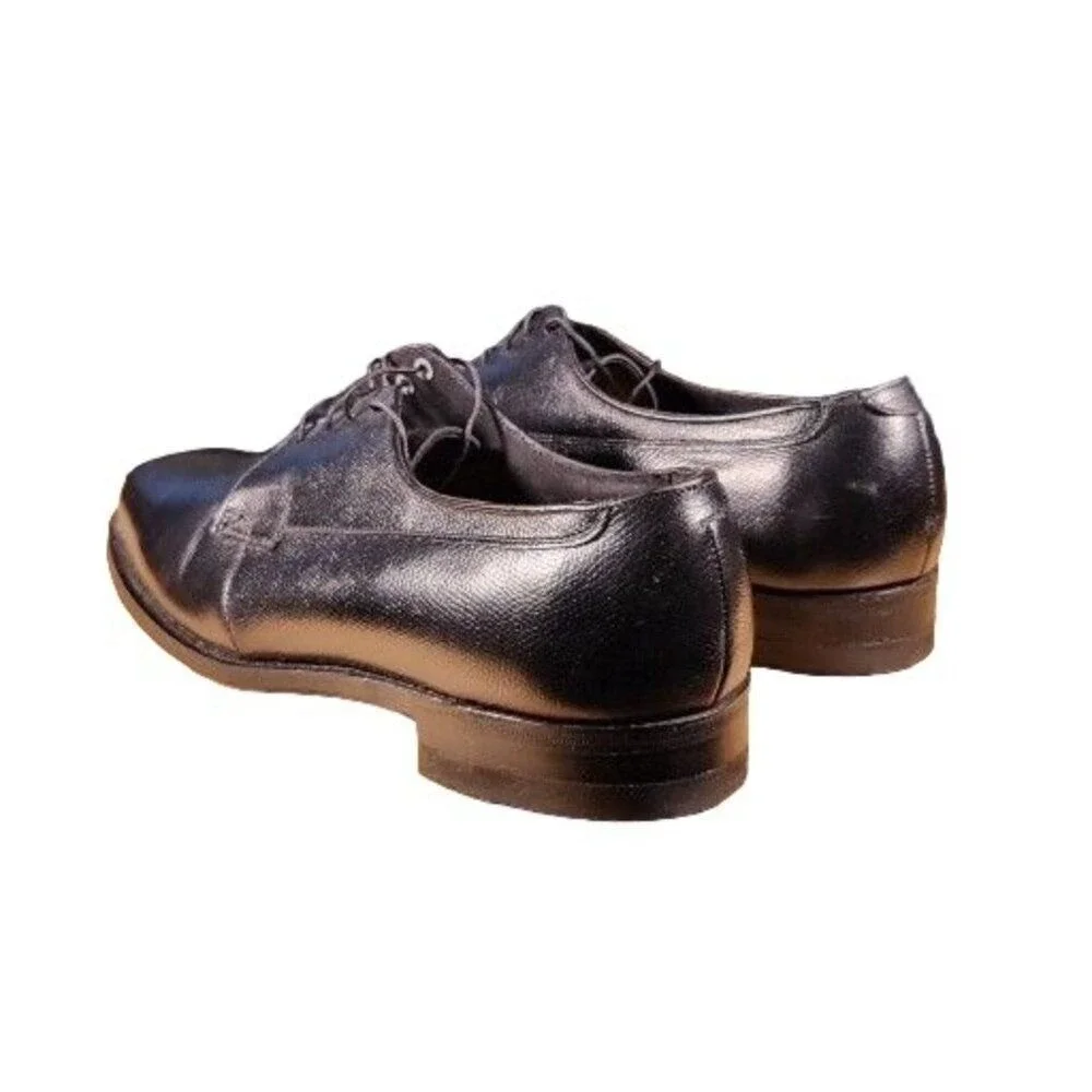 Florsheim Cap Toe Oxford Shoes Men 11 D Black Leather Dress Lace Up Classic Work